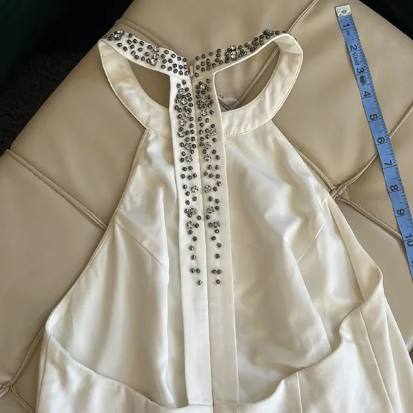 Guess white halter mini dress size 10 - Picture 4 of 8
